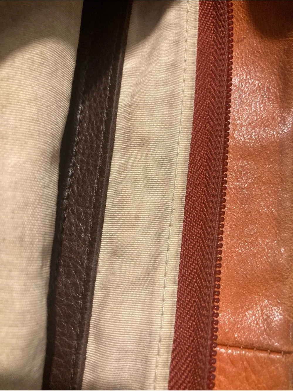 Ellington Rustic Cognac Leather Shoulder Tote